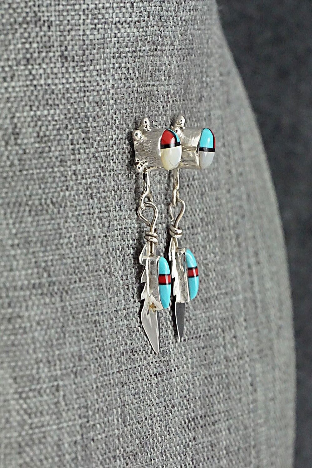 Multi Stone & Sterling Silver Earrings - Maggie Bedah
