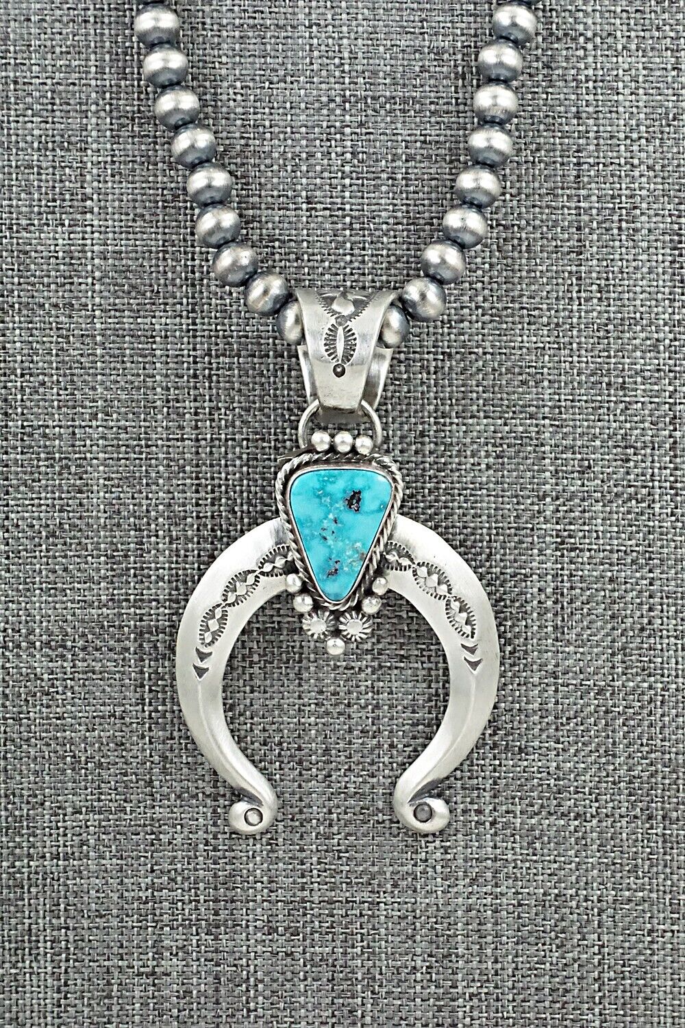 Turquoise & Sterling Silver Necklace - Samuel Yellowhair