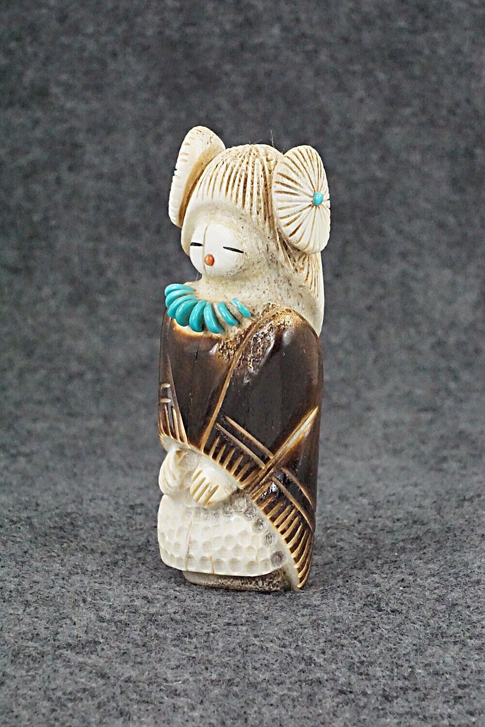 Corn Maiden Zuni Fetish Carving - Claudia Peina