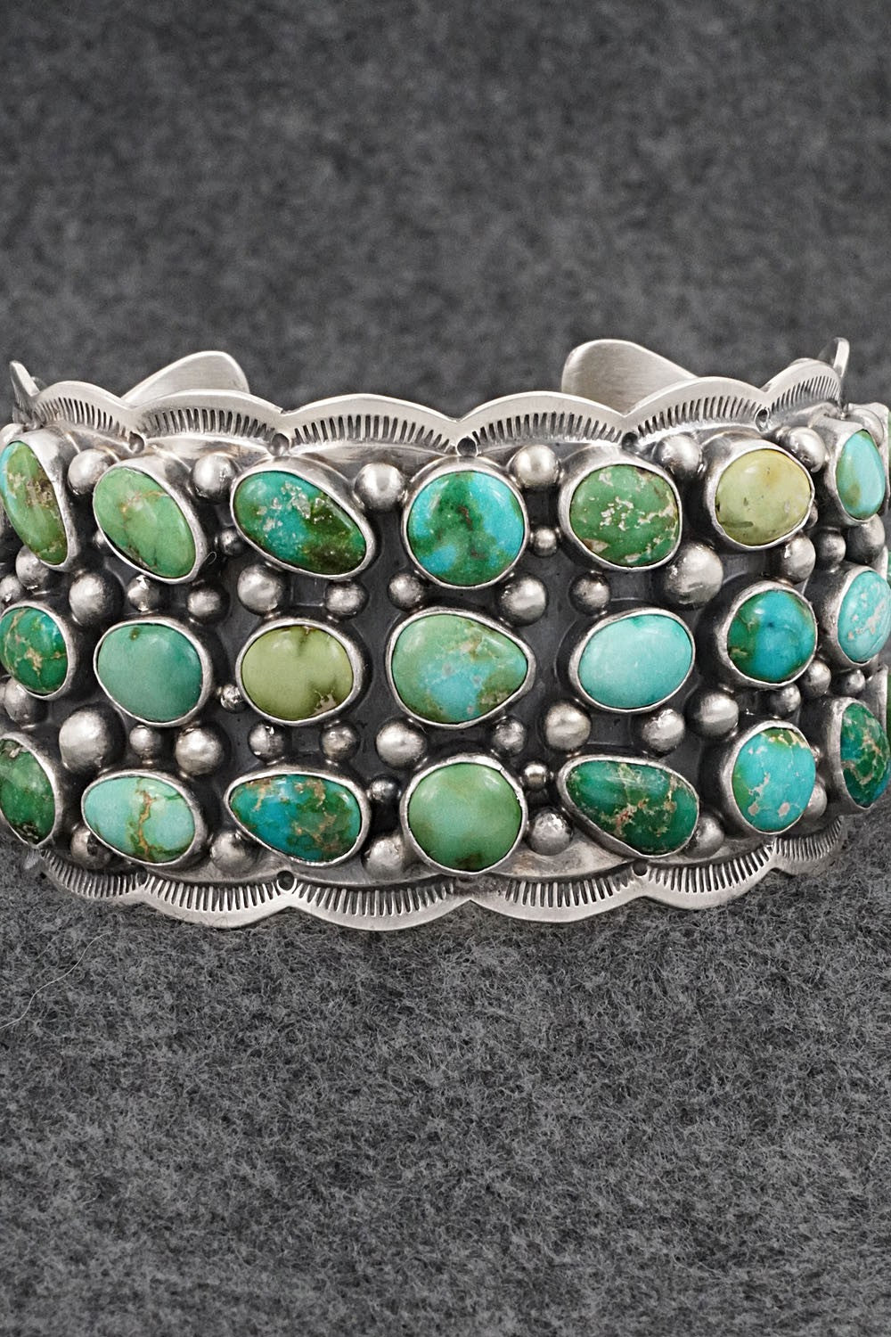 Turquoise & Sterling Silver Bracelet - Tom Lewis