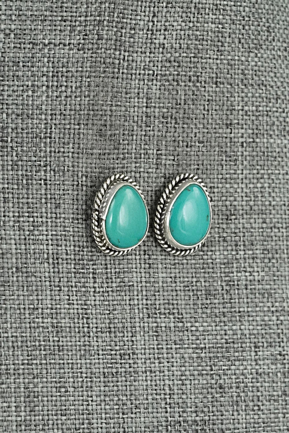 Turquoise & Sterling Silver Earrings - Rosemary Saunders