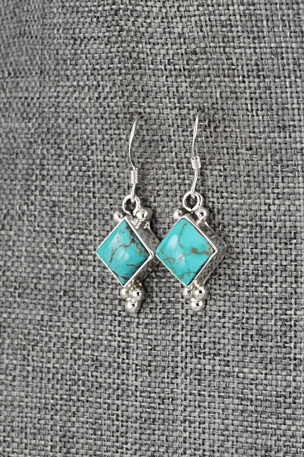 Turquoise & Sterling Silver Earrings - Sharon McCarthy