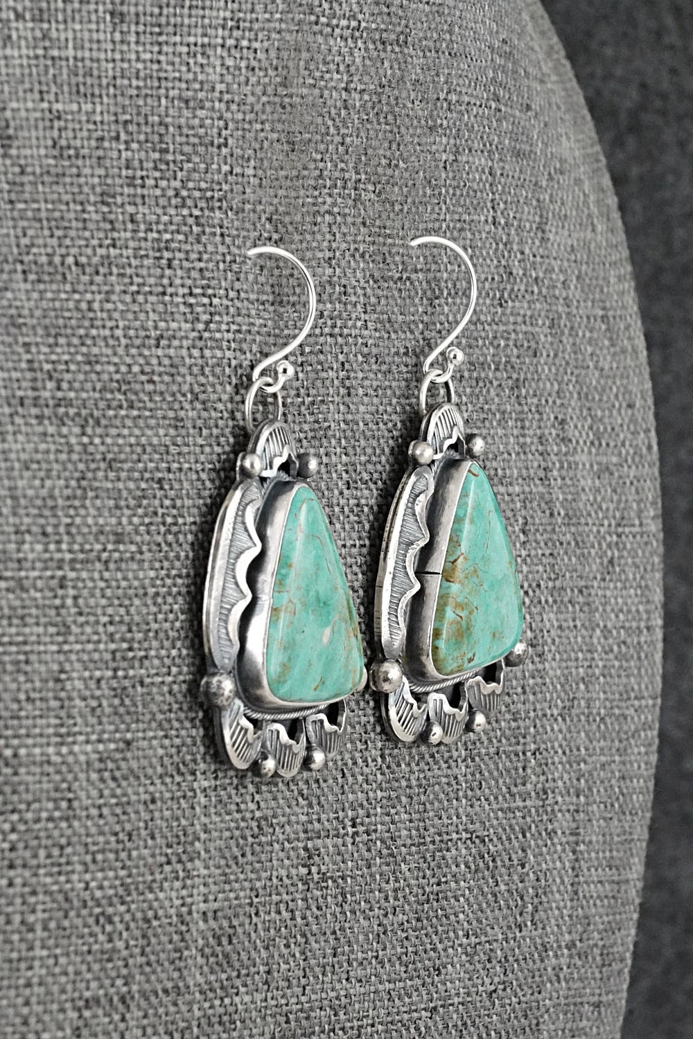 Turquoise & Sterling Silver Earrings - Jackson Hoskie