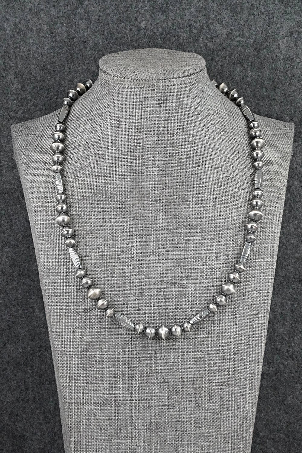 Sterling Silver Navajo Pearl Necklace 19" - Vintage