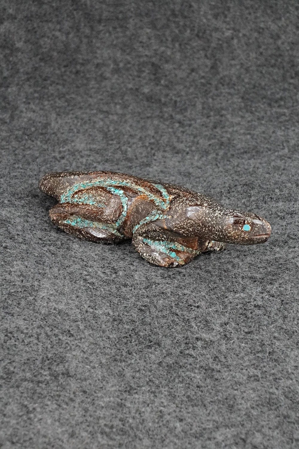 Lizard Zuni Fetish Carving - Harvey Kallestewa