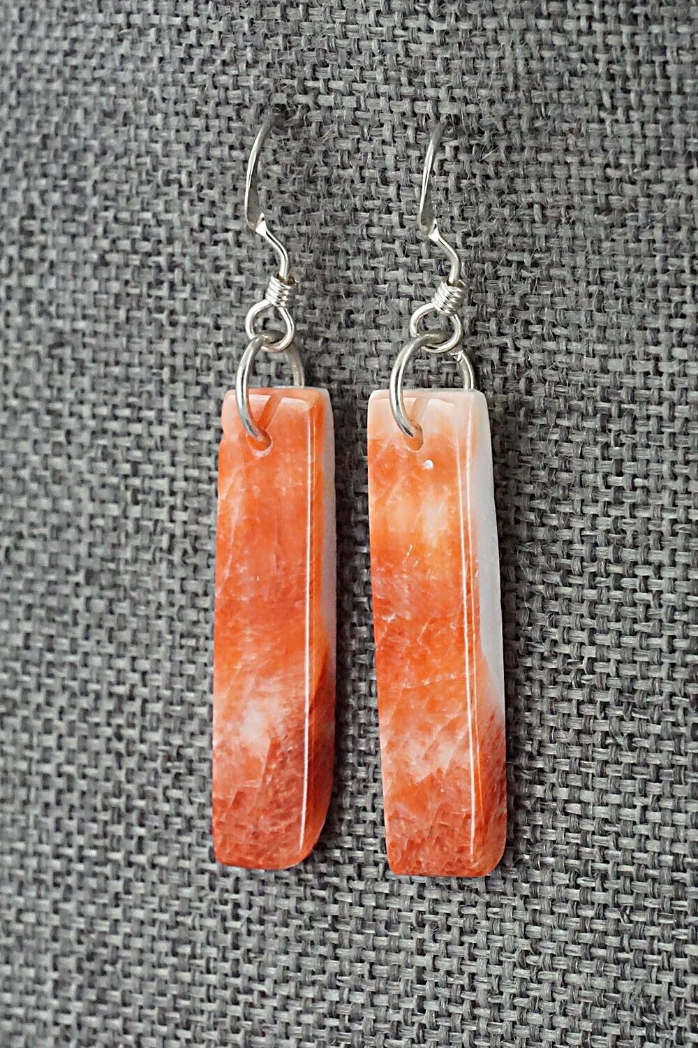 Spiny Oyster & Sterling Silver Earrings - Jesus Espino