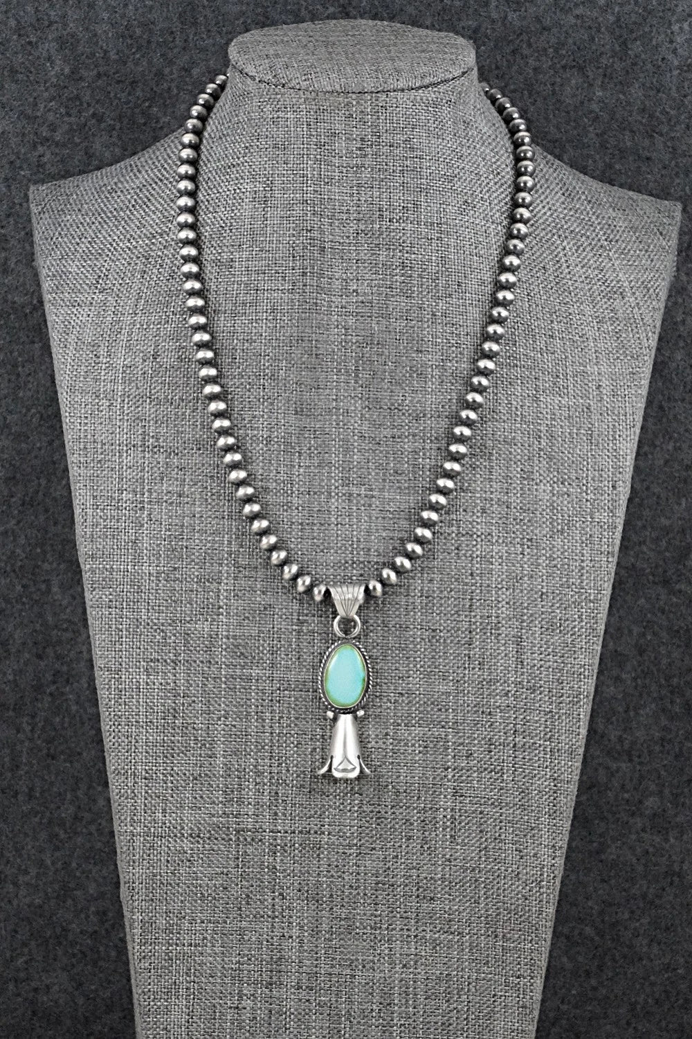 Turquoise & Sterling Silver Necklace - Sharon McCarthy