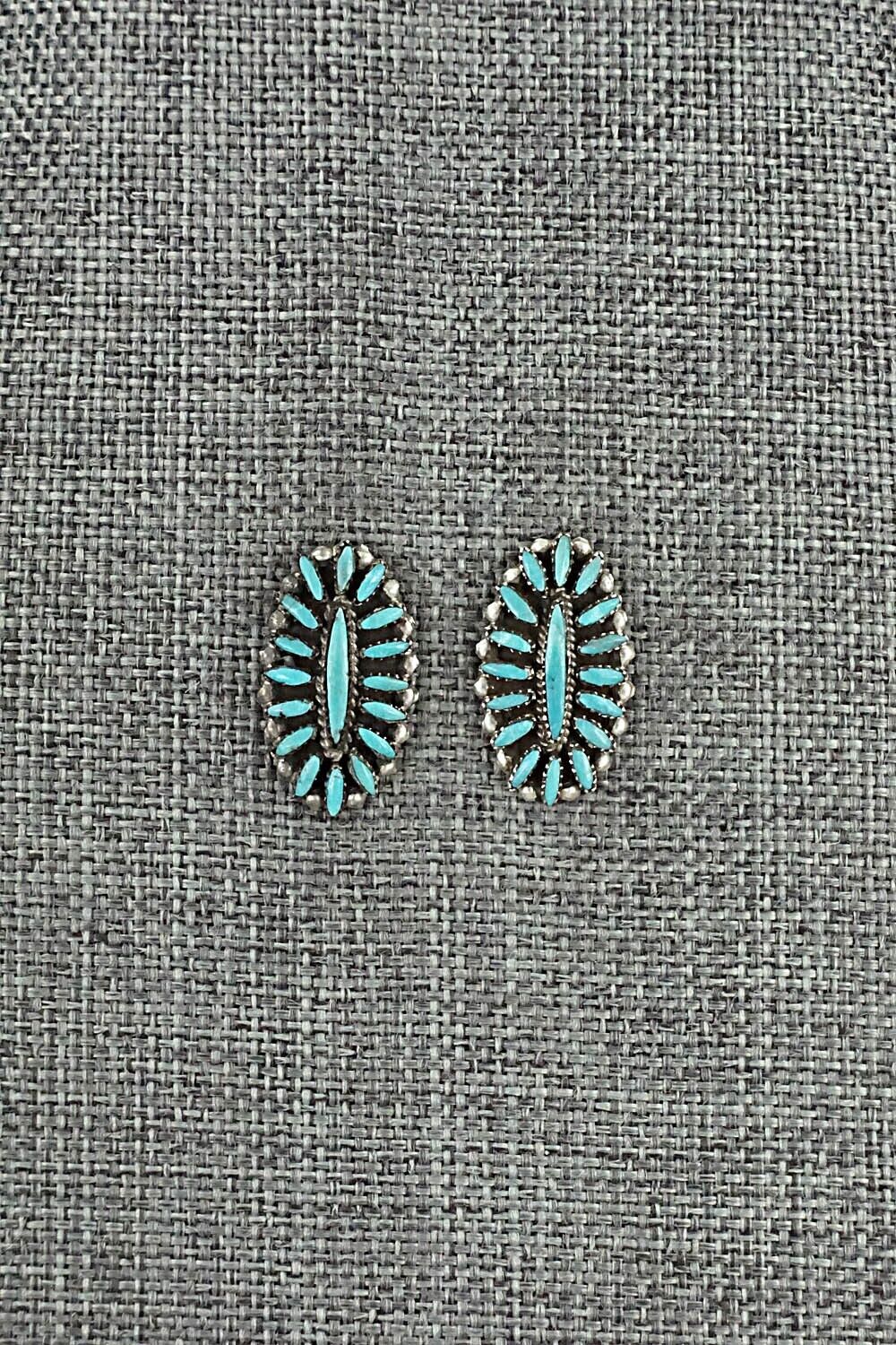 Turquoise & Sterling Silver Earrings - Lorena Peina