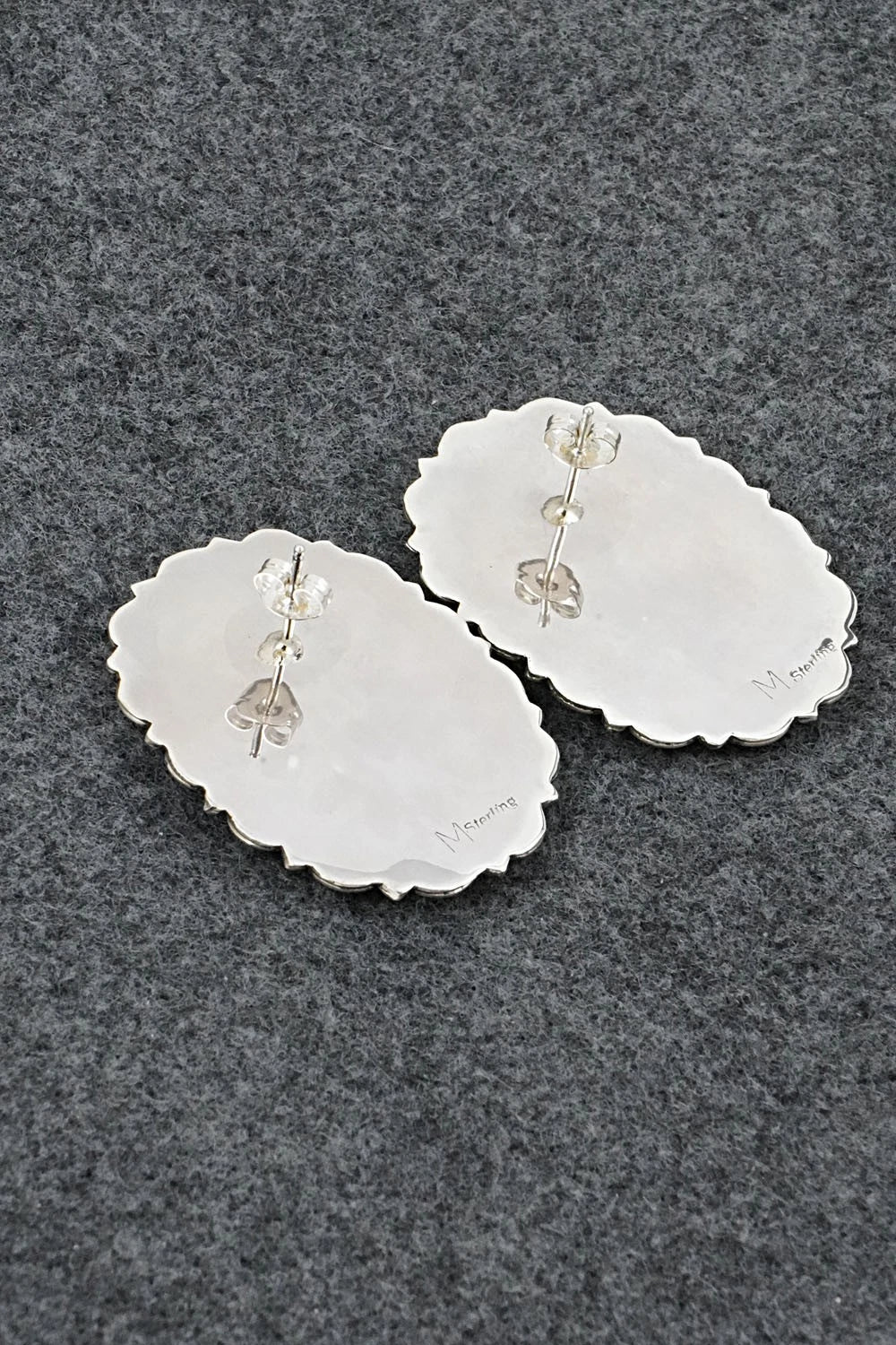 Turquoise & Sterling Silver Earrings - Gerald Mitchell