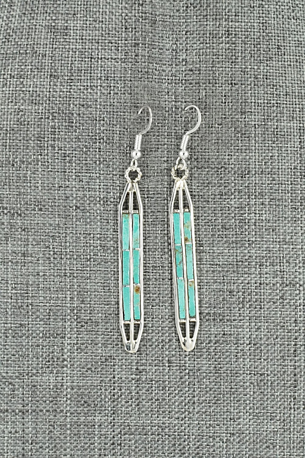 Turquoise & Sterling Silver Earrings - Andrew Enrico