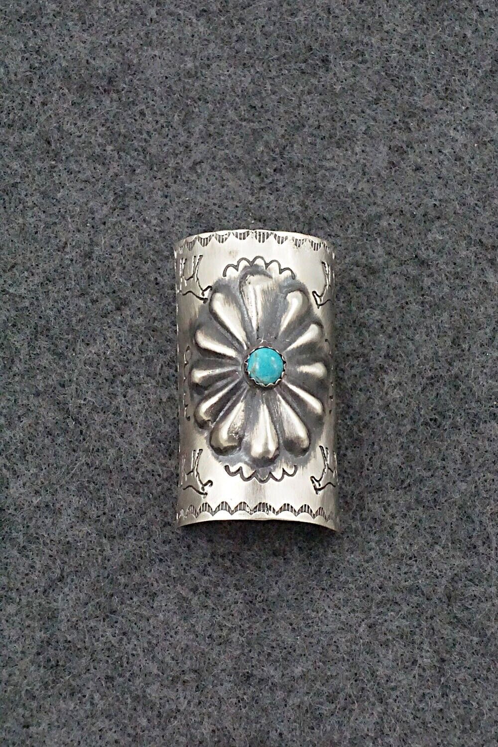 Turquoise & Sterling Silver Hair Pin - Arlene Soce