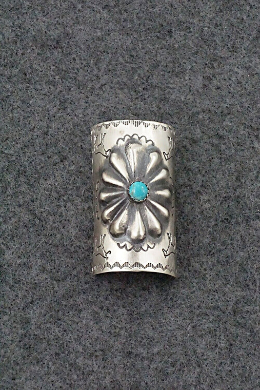Turquoise & Sterling Silver Hair Pin - Arlene Soce