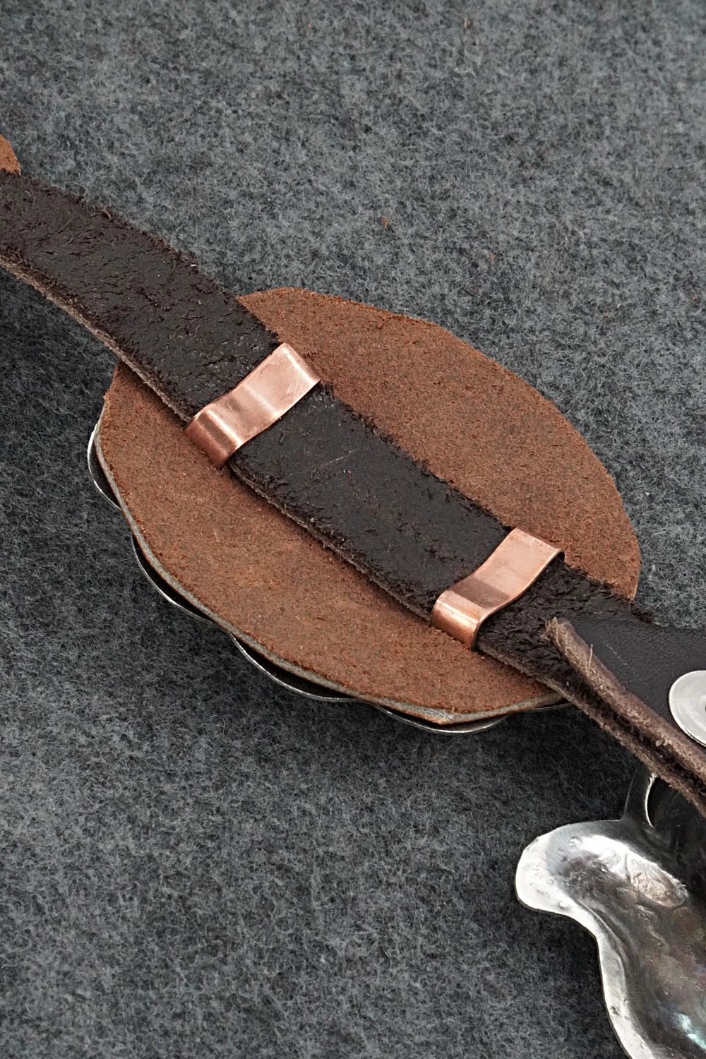 Turquoise, Sterling Silver & Leather Concho Belt - Dan Morgan