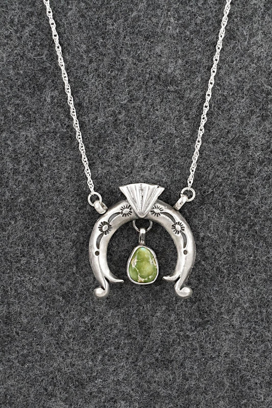 Turquoise & Sterling Silver Necklace - Gary Shorty