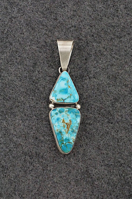 Turquoise & Sterling Silver Pendant - Darrin Livingston