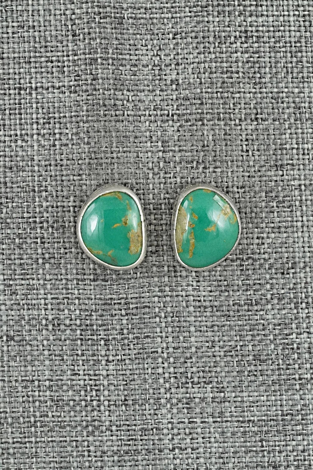 Turquoise & Sterling Silver Earrings - Rosemary Saunders