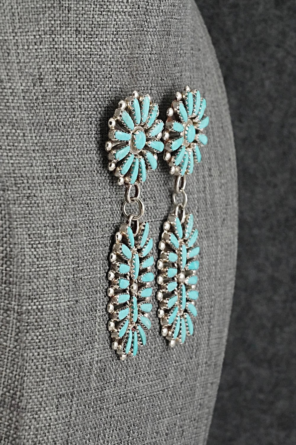 Turquoise & Sterling Silver Earrings - Philena Byjoe
