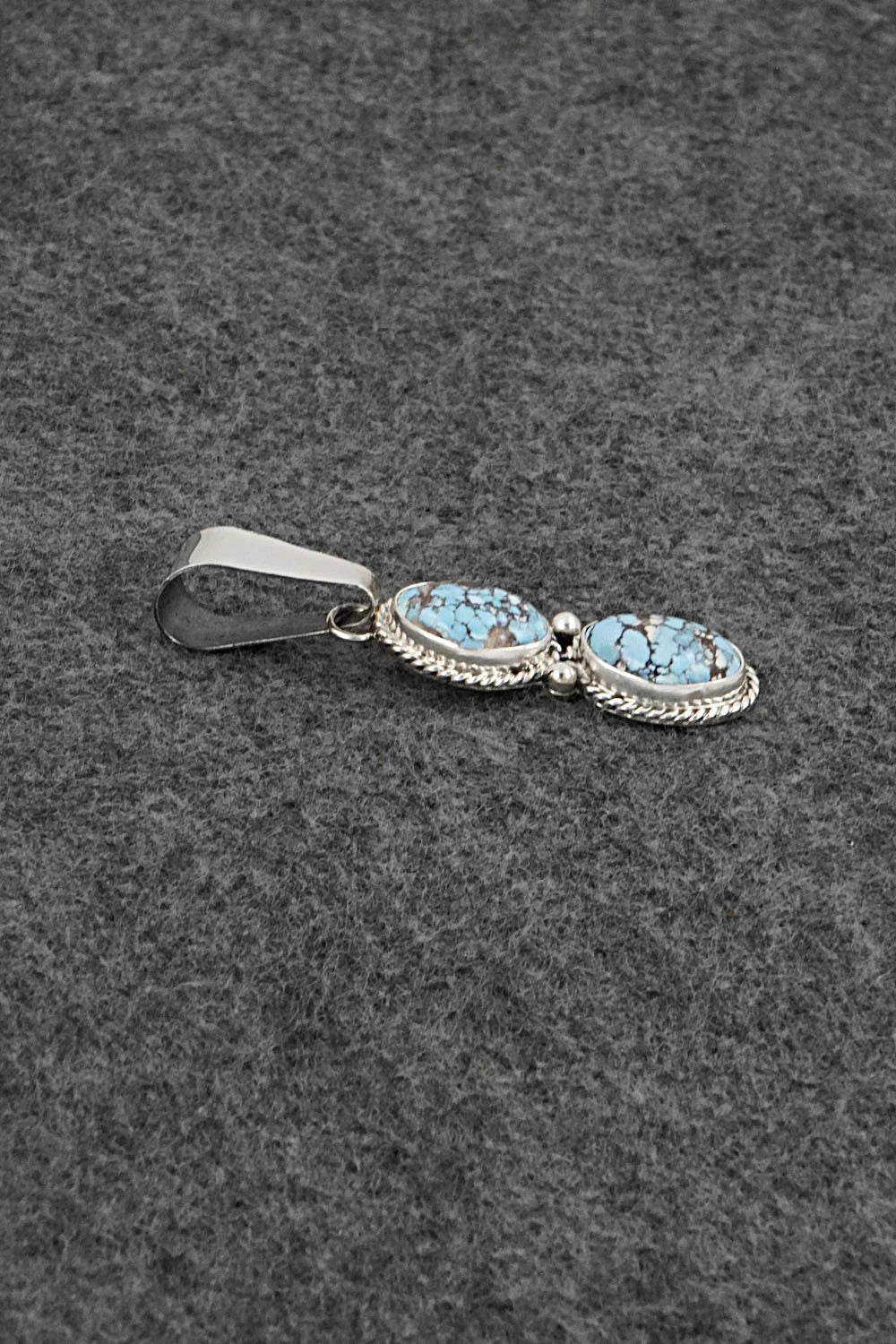 Turquoise & Sterling Silver Pendant - Eugene Gruber