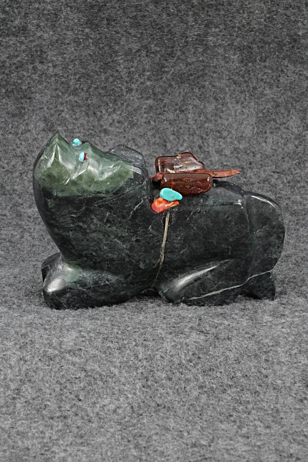 Mountain Lion Zuni Fetish Carving - James Panteah