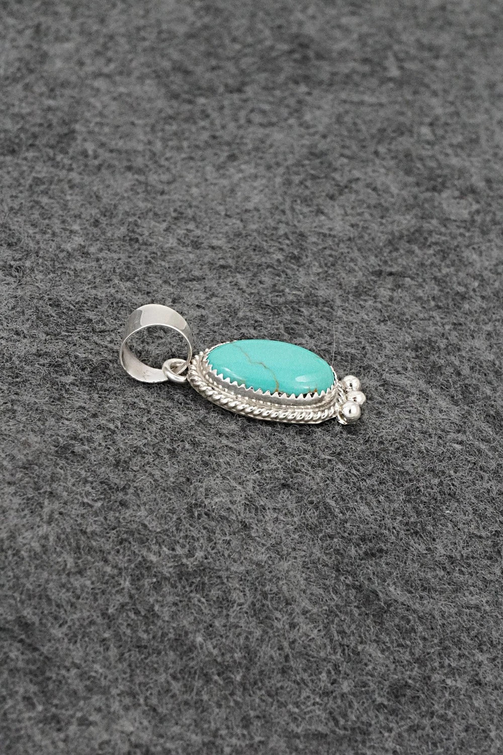 Turquoise & Sterling Silver Pendant - Byron Begay