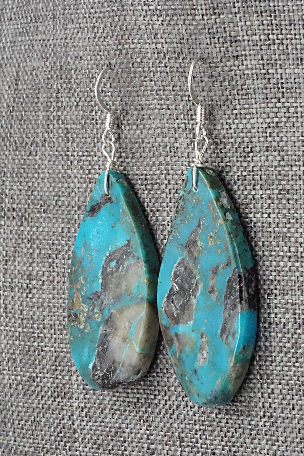 Turquoise & Sterling Silver Earrings - Joe Garcia