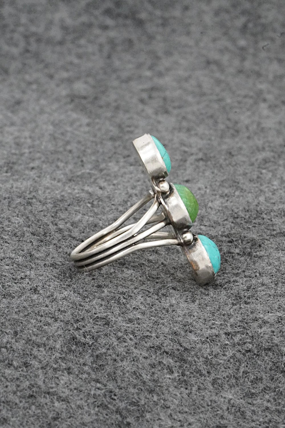 Turquoise & Sterling Silver Ring - Verley Betone - Size 8