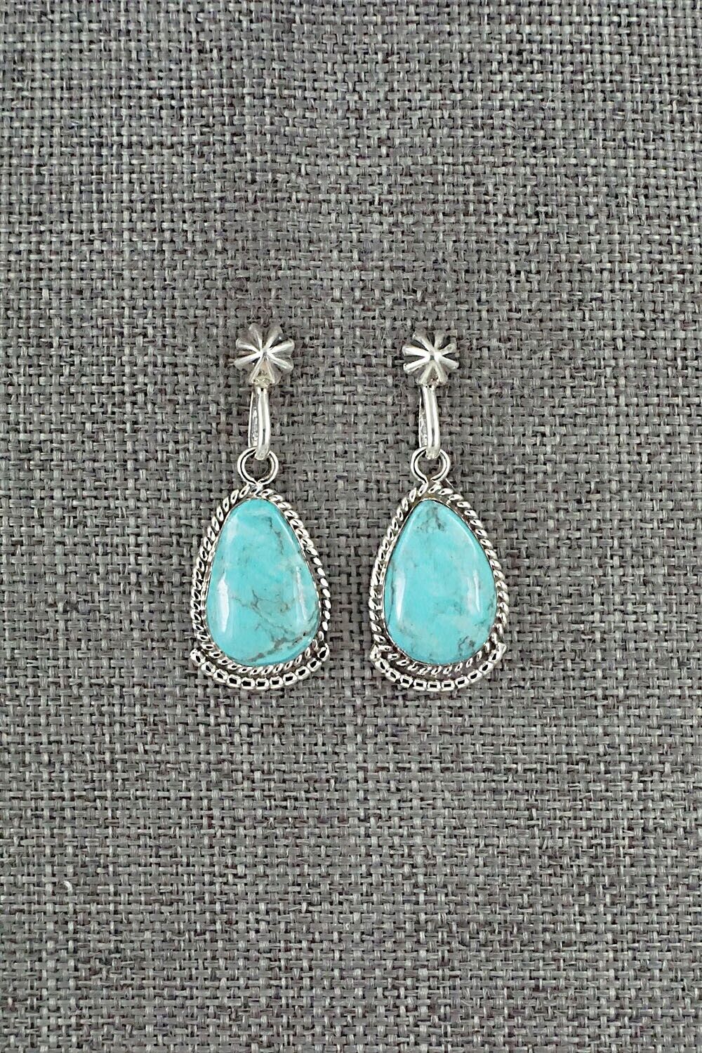 Turquoise and Sterling Silver Earrings - Sharon McCarthy