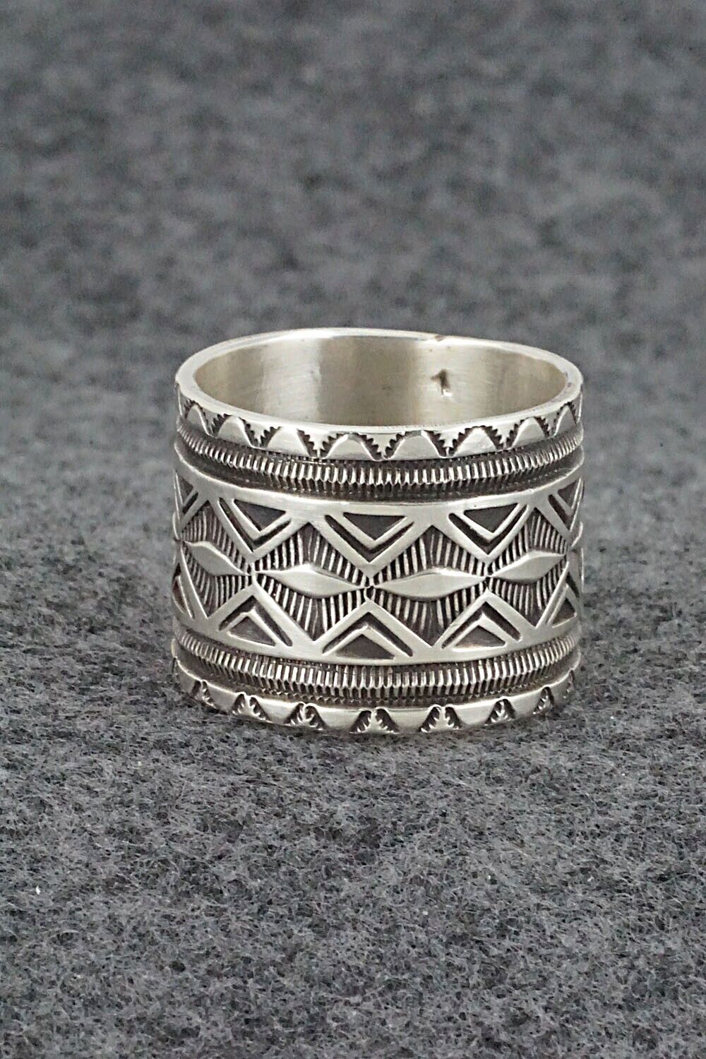 Sterling Silver Ring - Calvin Martinez - Size 12.5