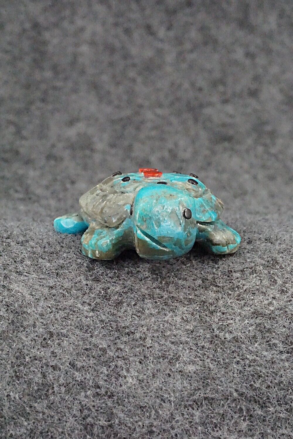 Turtle Zuni Fetish Carving - Reynold Lunasee
