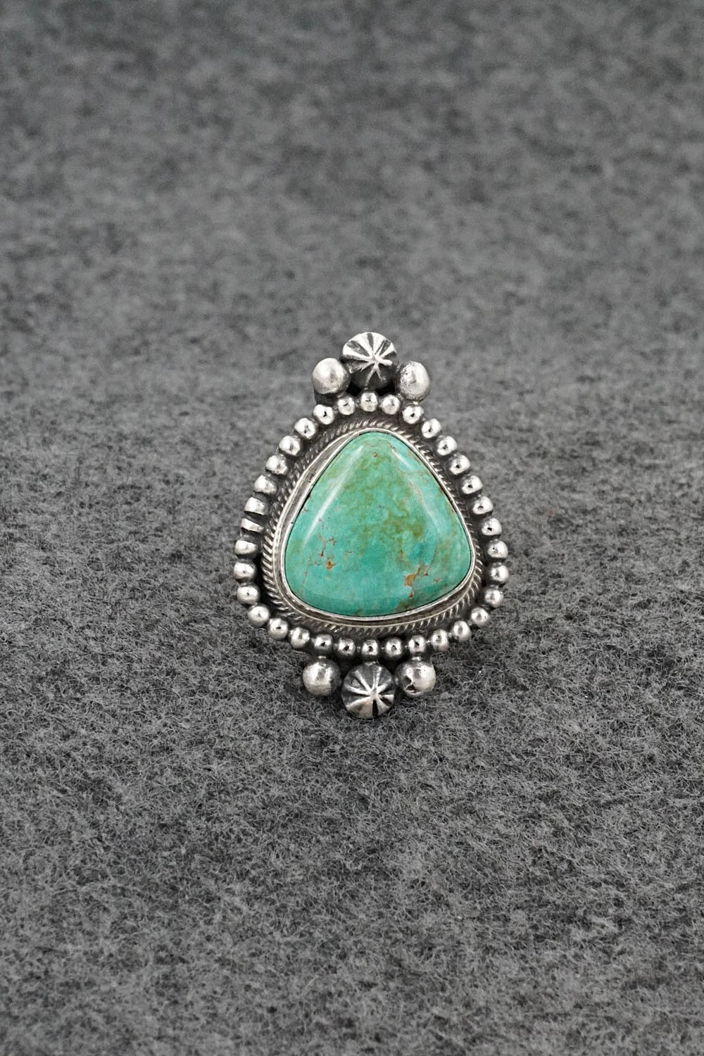 Turquoise & Sterling Silver Ring - Darrin Livingston - Size 9