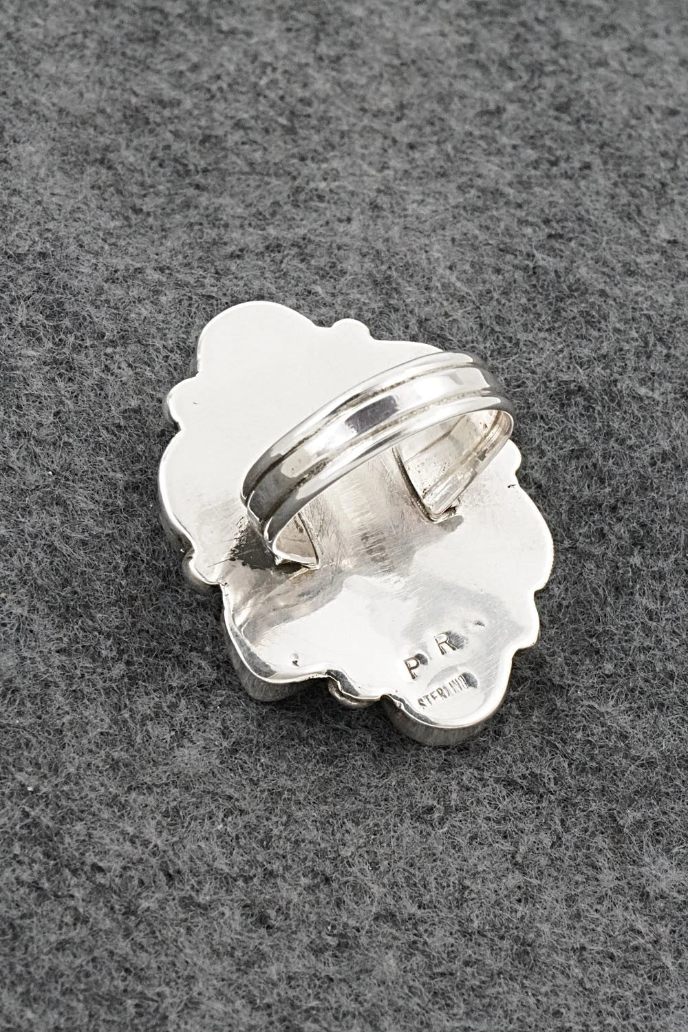 Multi-Stone & Sterling Silver Ring - Priscilla Reeder - Size 9.5