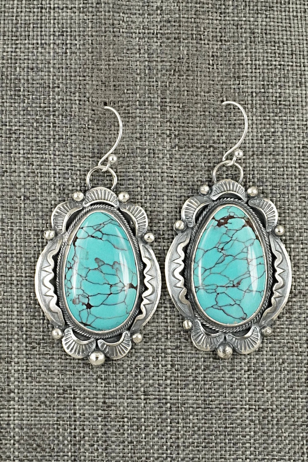 Turquoise & Sterling Silver Earrings - Jackson Hoskie