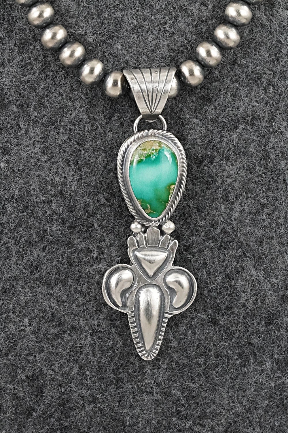 Turquoise & Sterling Silver Necklace - Gary Shorty