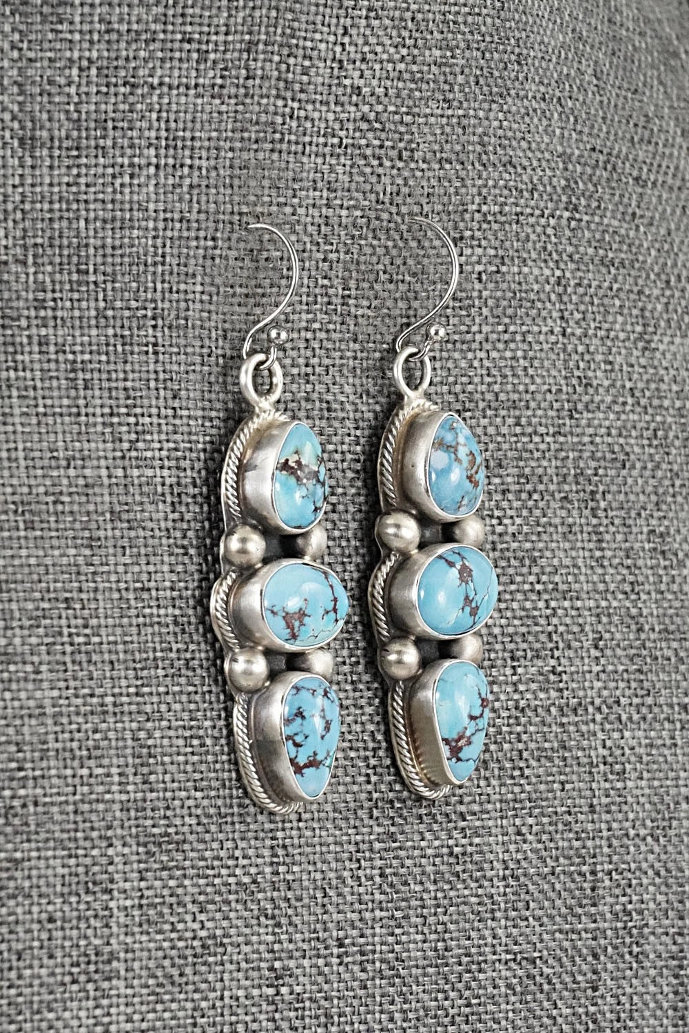 Turquoise & Sterling Silver Squash Blossom Set - Kathleen Livingston