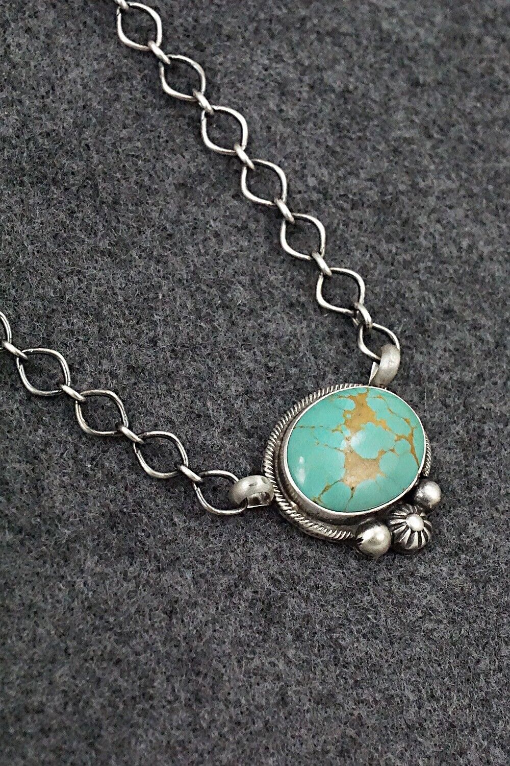 Turquoise & Sterling Silver Necklace - Kathleen Livingston