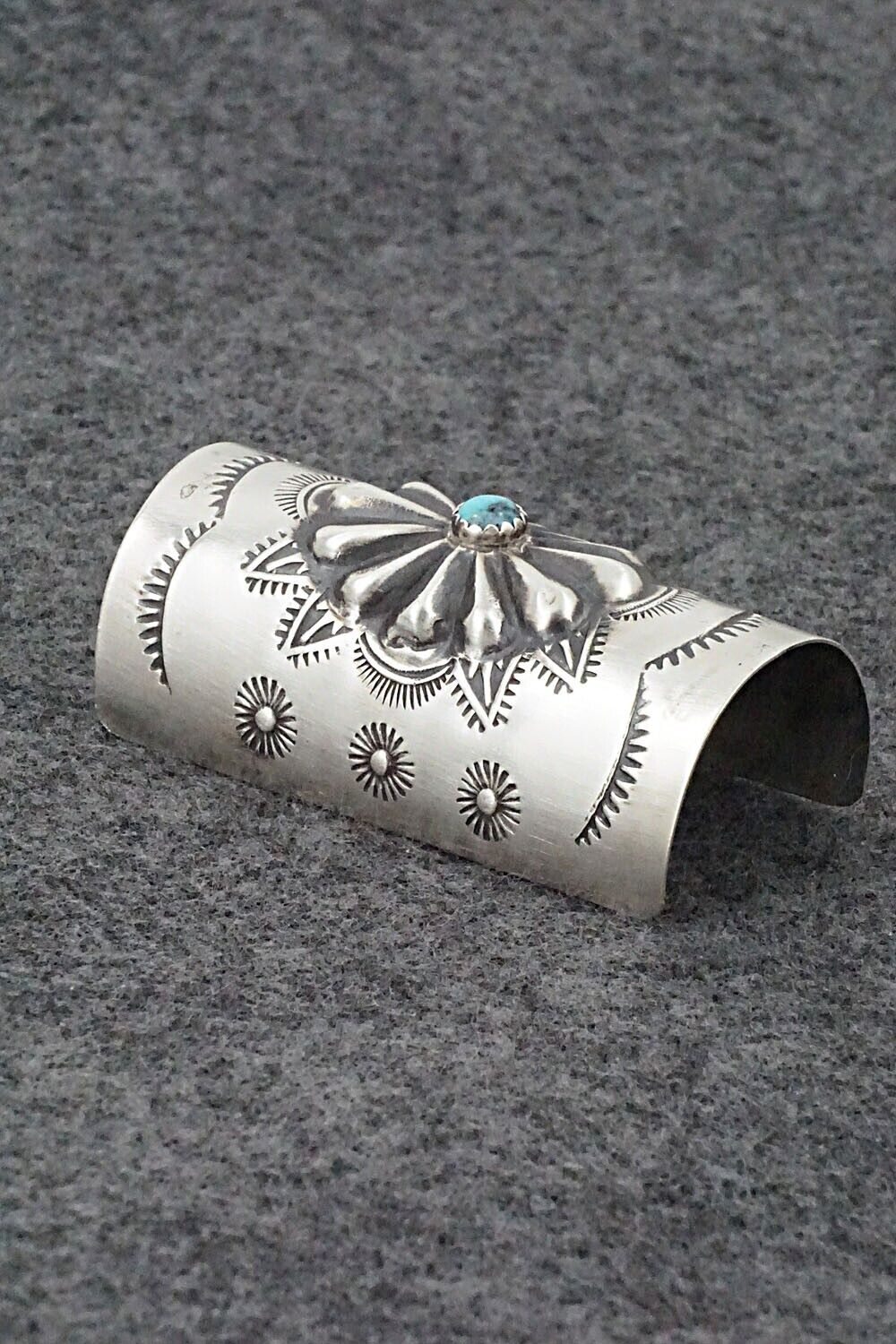 Turquoise & Sterling Silver Hair Pin - Arlene Soce
