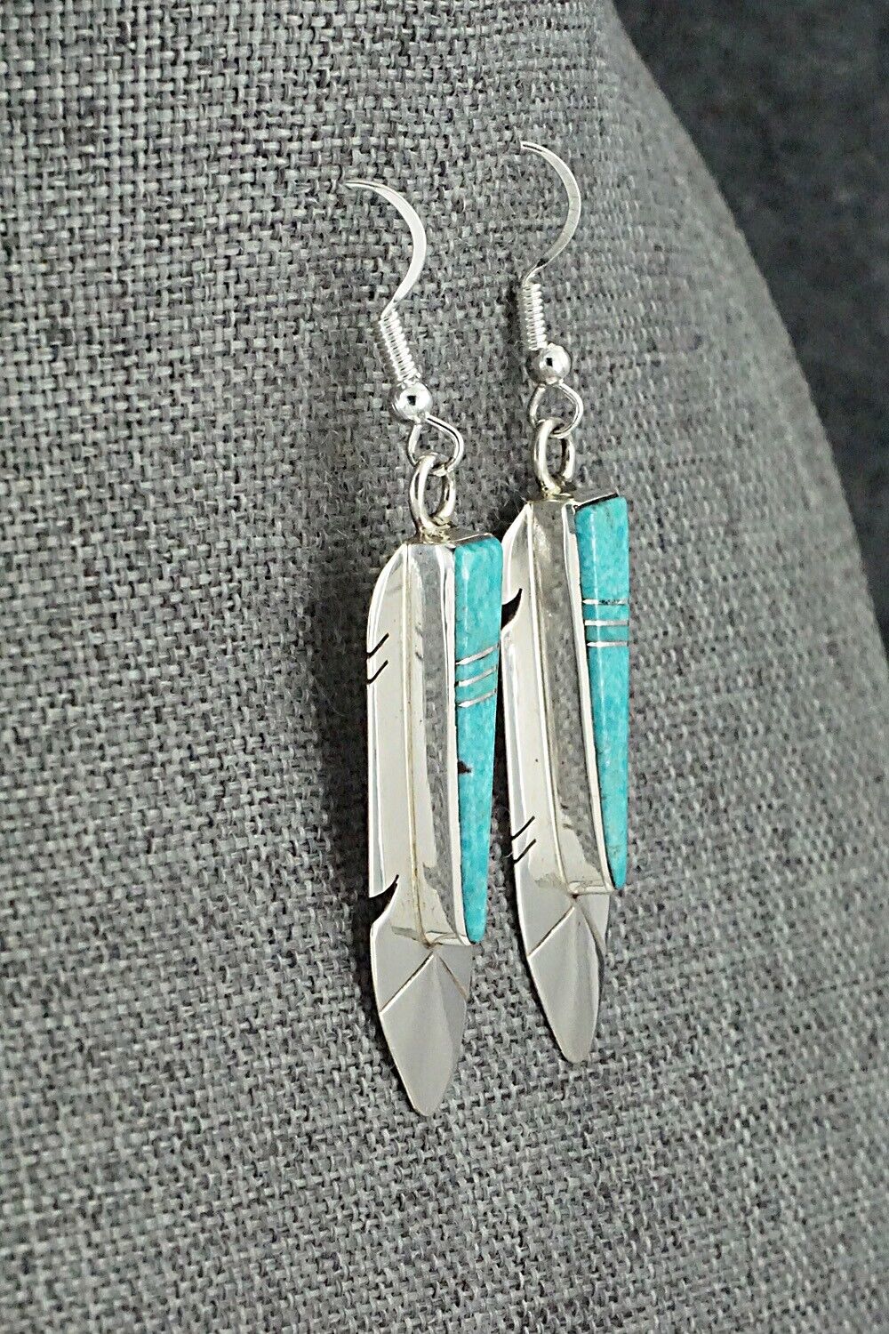 Turquoise & Sterling Silver Earrings - Marilyn Yazzie