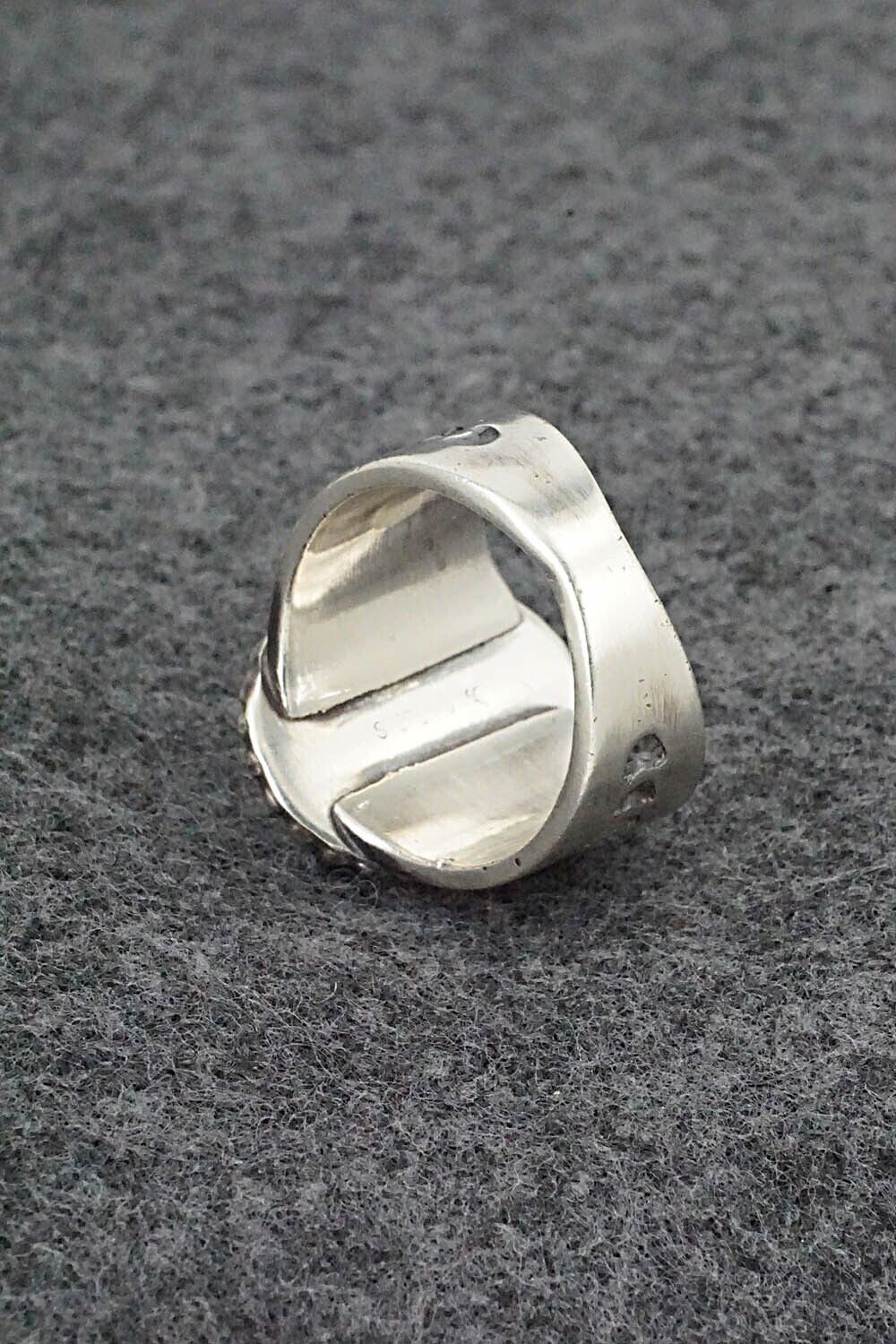 Turquoise & Sterling Silver Ring - Samuel Yellowhair - Size 10