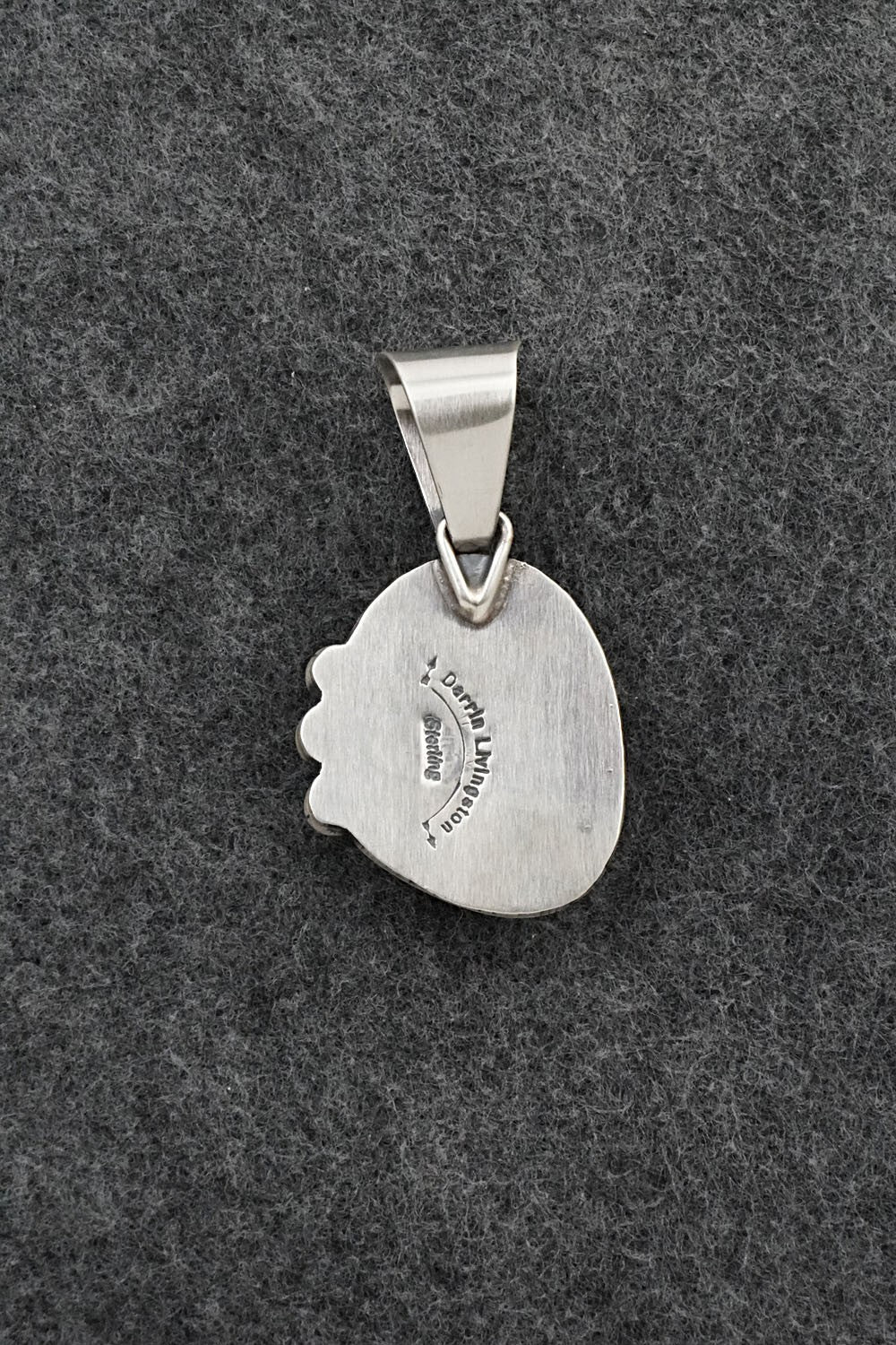Turquoise & Sterling Silver Pendant - Darrin Livingston