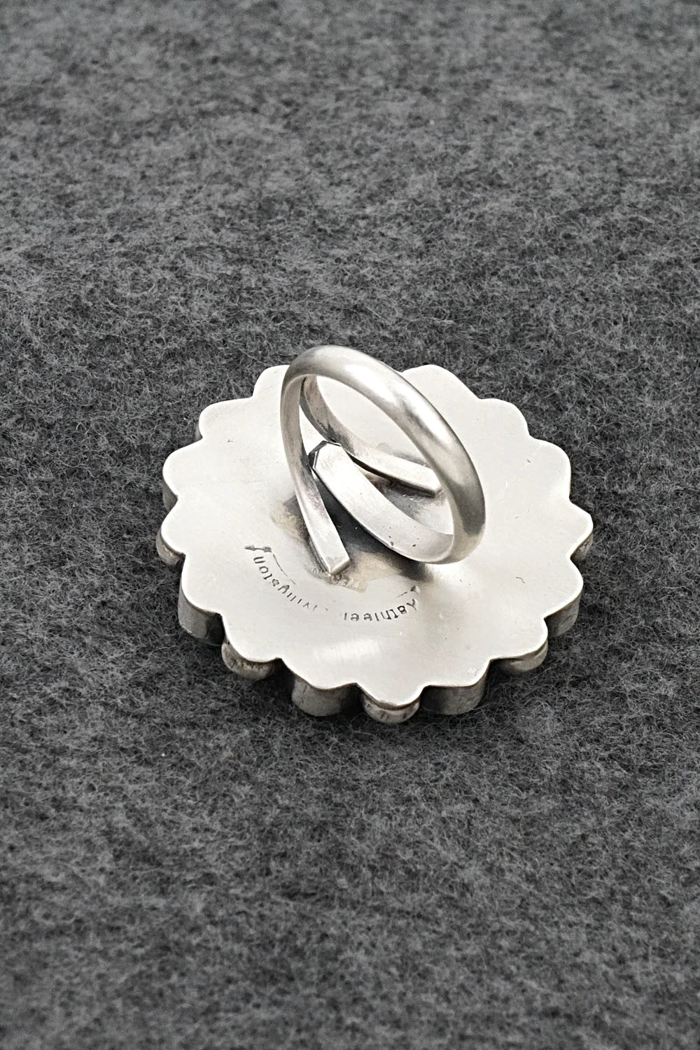 Turquoise & Sterling Silver Ring - Kathleen Livingston - Size Adjustable