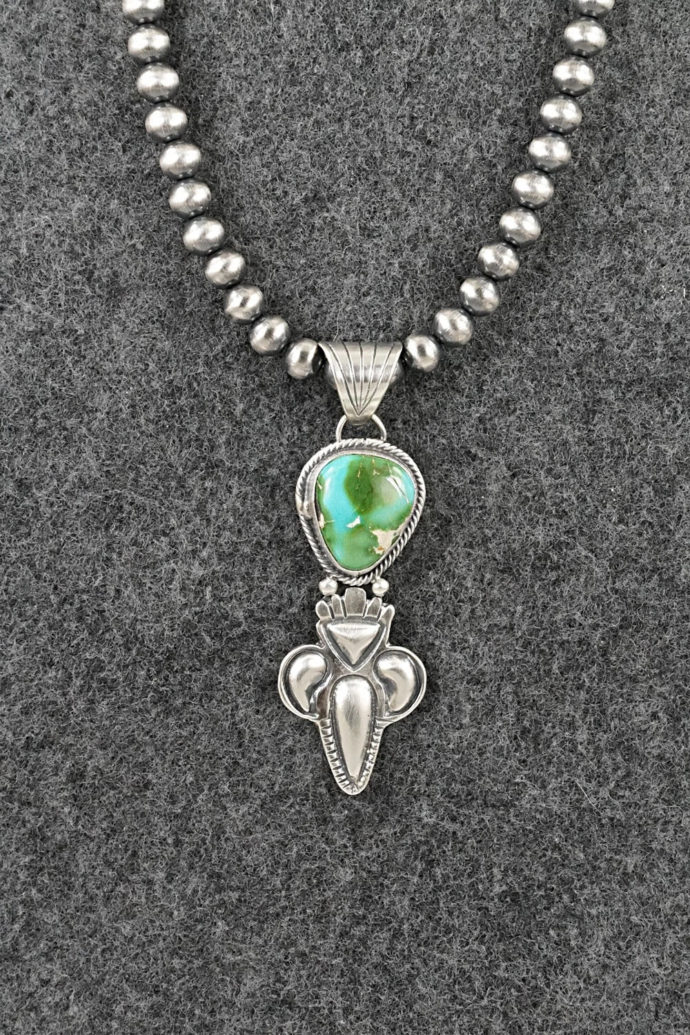 Turquoise & Sterling Silver Necklace - Gary Shorty