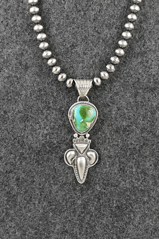 Turquoise & Sterling Silver Necklace - Gary Shorty