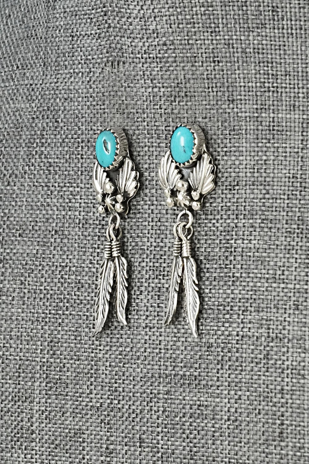 Turquoise & Sterling Silver Earrings - Marie Bahe