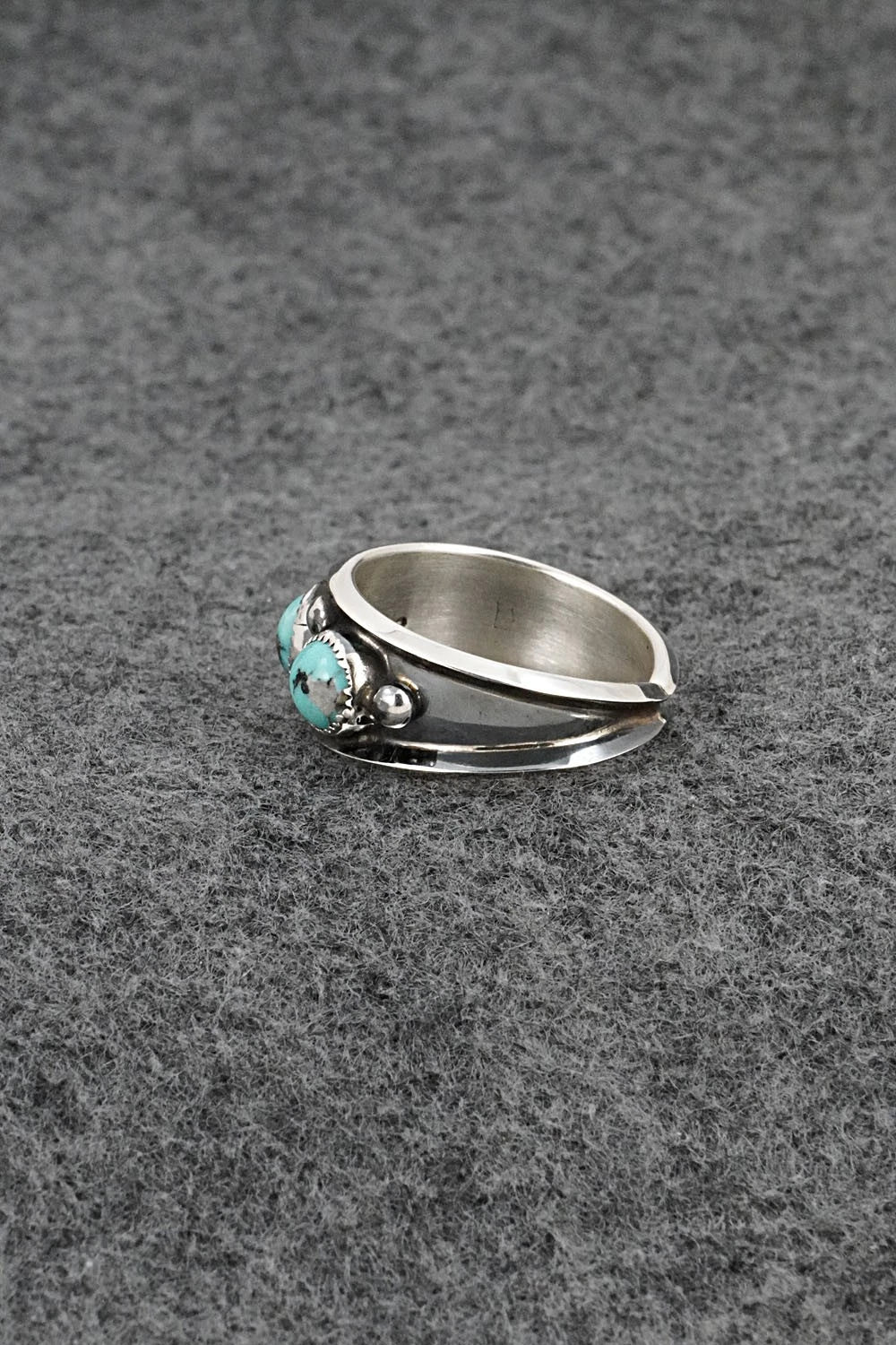 Turquoise & Sterling Silver Ring - Paul Largo - Size 10