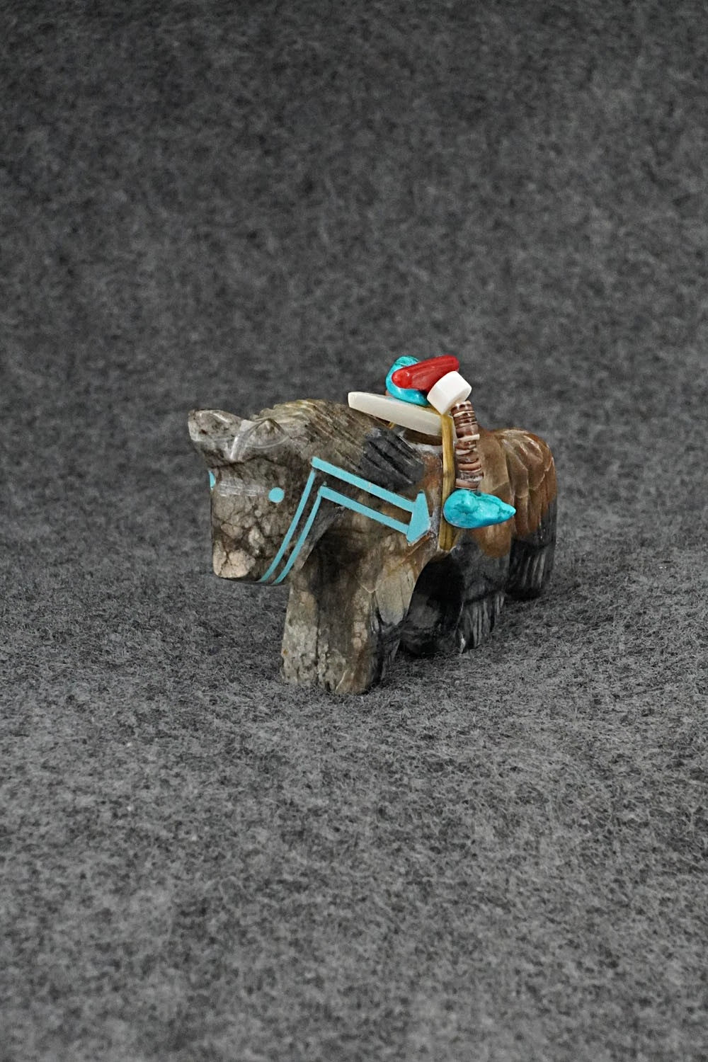 Horse Zuni Fetish Carving - Rodney Laiwakete