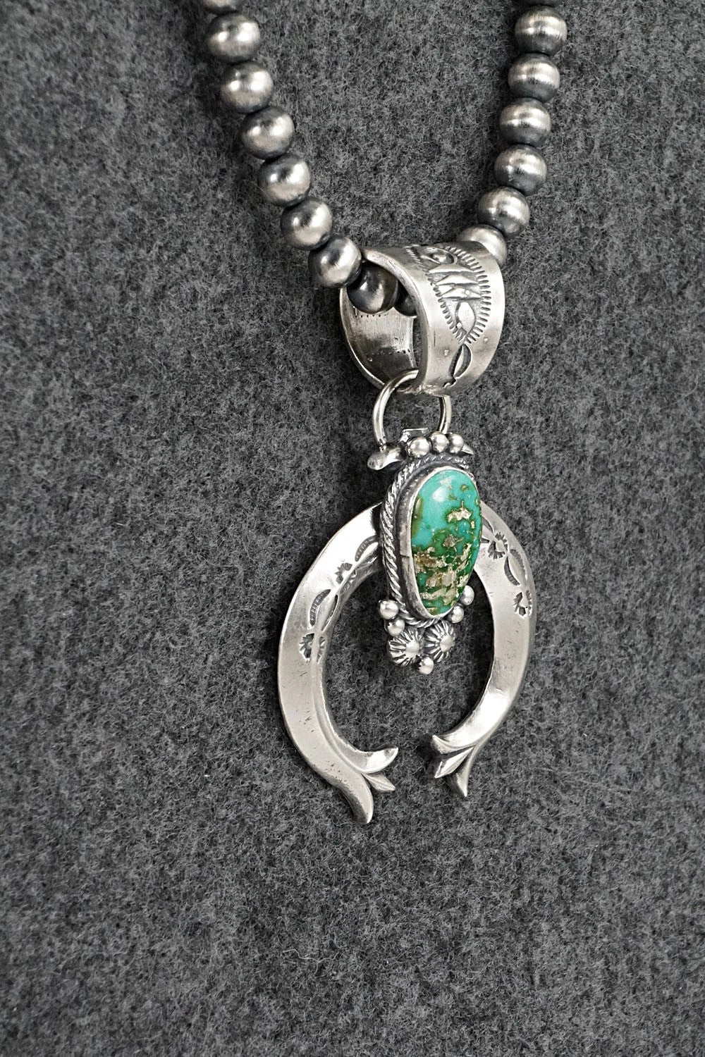 Turquoise & Sterling Silver Necklace - Samuel Yellowhair