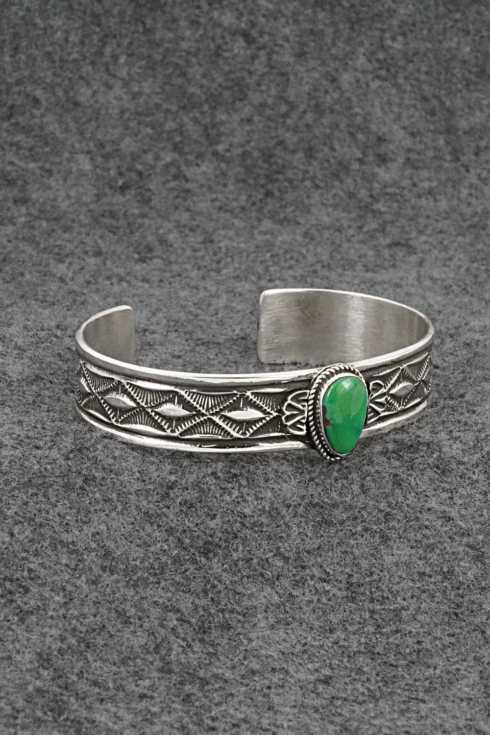 Turquoise & Sterling Silver Bracelet - Leonard Maloney