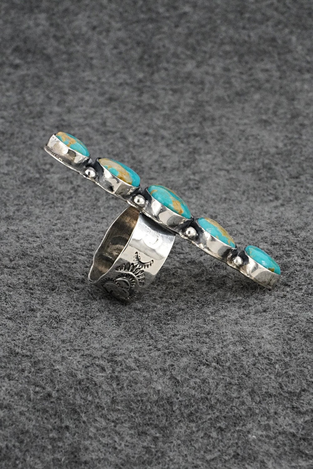 Turquoise & Sterling Silver Ring - Cody Noble - Size 8.5
