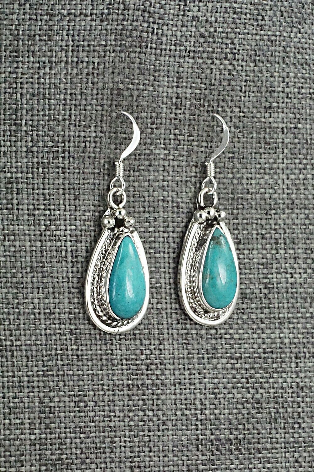 Turquoise & Sterling Silver Earrings - Verley Betone