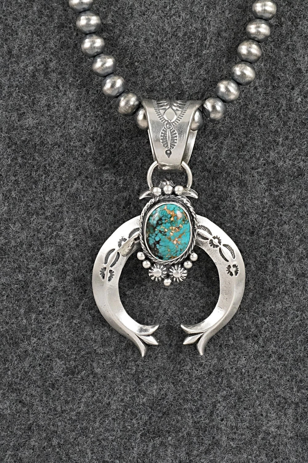 Turquoise & Sterling Silver Necklace - Samuel Yellowhair